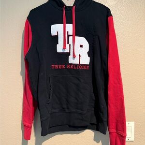 True Religion Black and Red Men's Hoodie